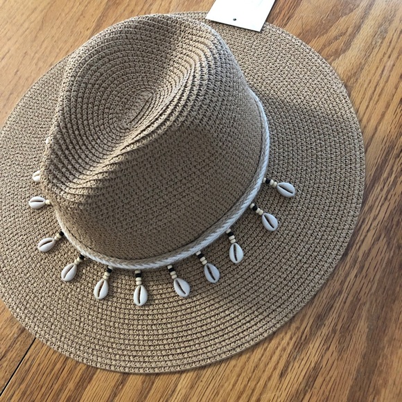 Cowrie Shell Panama Hat BRAND NEW - Picture 9 of 13